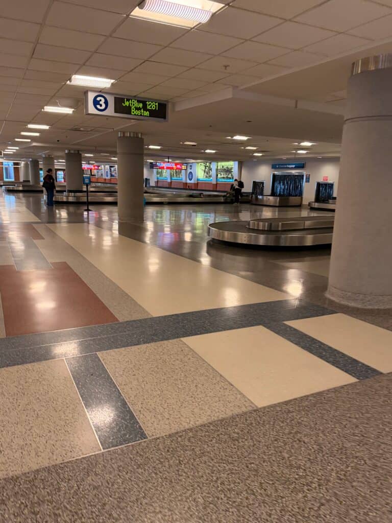 Baggage claim area at RIC