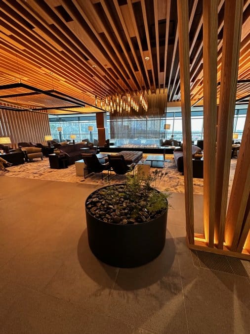 At DCA a brand new Admirals club opened recently with plenty of comfortable seating.